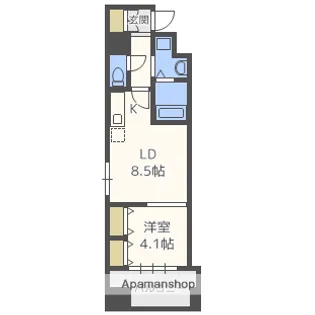 福島プライマリーワン【2階】の間取り