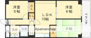大淀町スカイハイツ【1008号室】の間取り