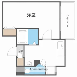 プレサンス天満ステーションフロント【4階】の間取り