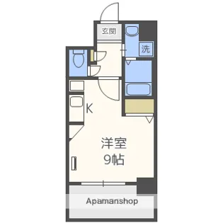 アクアプレイス梅田【10階】の間取り