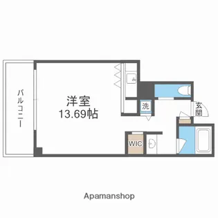 ザ・タワー大阪レジデンス【6階】の間取り