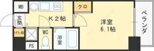 プレサンス天神橋ディオレ【0601号室】の間取り