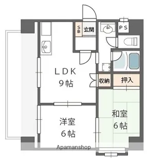 ツバサ石田ビル【301号室】の間取り