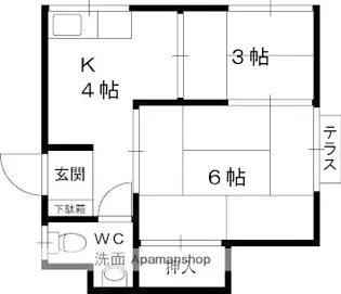 山野文化【1階】の間取り