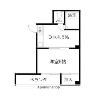 ロイヤル西梅田【4階】の間取り