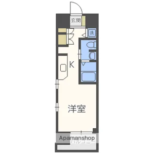 エスリード御堂筋梅田【6階】の間取り
