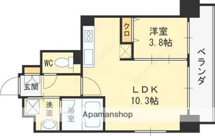 アーバネックス梅田西【11階】の間取り