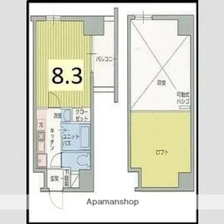 ハーバーハウス大阪【5階】の間取り
