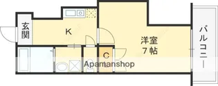 アリバ豊崎【5階】の間取り