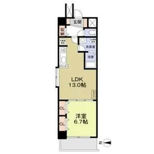 サクシード南森町【10階】の間取り