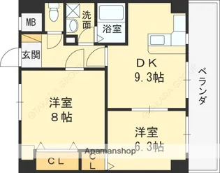 グランデフィオーレ【802号室】の間取り