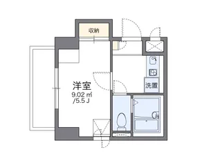 レオパレスアストラーレ茶屋町東【6階】の間取り
