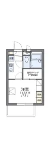 レオパレス天満【2階】の間取り