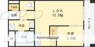 大阪府大阪市都島区内代町1丁目【マンション】の間取り