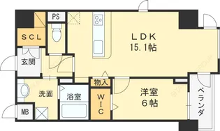 LAZO(ラソ)福島【2階】の間取り