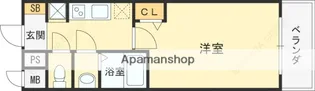 プレサンス梅田北ザ・ライブ【2階】の間取り
