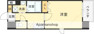 ディクス梅田東レジデンス【8階】の間取り