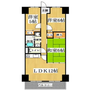サンファースト京橋【9階】の間取り