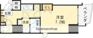 W−STYLE大阪天満宮【14階】の間取り