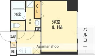 プランドール福島レジデンス【10階】の間取り
