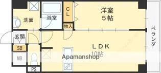 CAVANA梅田北【5階】の間取り