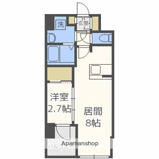 HS梅田EAST【15階】の間取り