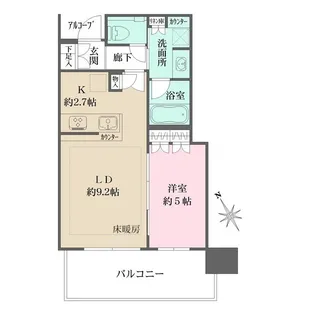 ザ・パークハウス中之島タワー【15階】の間取り