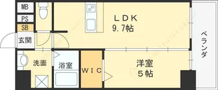 プレサンス梅田東クォーレ【0202号室】の間取り