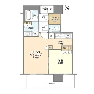 ザ・パークハウス中之島タワー【7階】の間取り