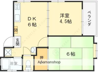 ファミールK&M【3階】の間取り