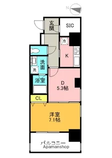 CUORE【5階】の間取り