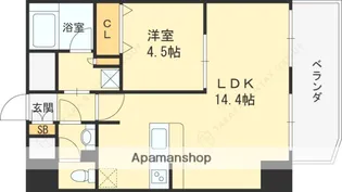 セレニテ梅田北PREMIUM【10階】の間取り