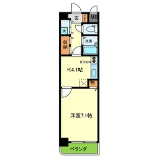 ブレスト塚本【2階】の間取り