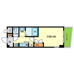 ベル・ヴィー福島【1階】の間取り