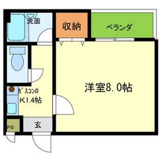ロータリー45【303号室号室】の間取り