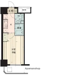ロジェ今福鶴見【9階】の間取り