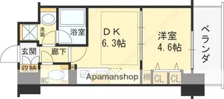 アーバネックス同心【8階】の間取り