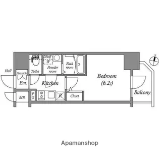 エスリード新大阪ヴェルデ【8階】の間取り