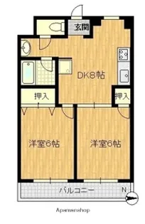 上新庄ビューハイツ【3階】の間取り