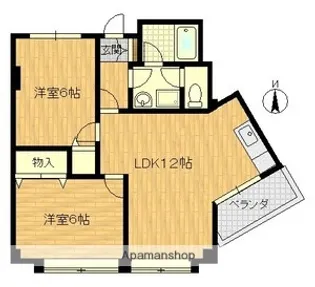メゾン豊新【2階】の間取り