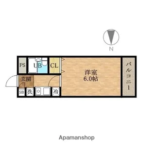 サンライズ野田阪神【0502号室】の間取り