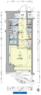 プレサンス梅田Ⅱ【0401号室】の間取り