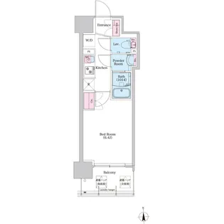 BPRレジデンス新梅田【0904号室】の間取り