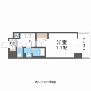 LUXE海老江Ⅱ【2階】の間取り