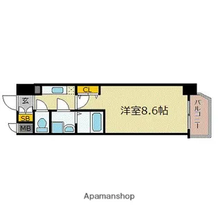 エスリード福島第5【1203号室】の間取り