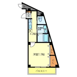 リーブル福島Ⅱ【3階】の間取り