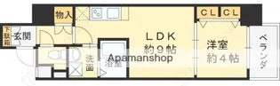 セオリー天神橋アベニール【8階】の間取り