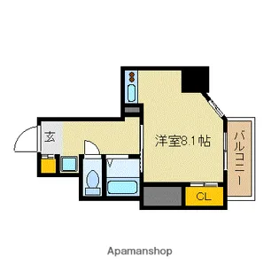 ル・パルトネール梅田北【9階】の間取り