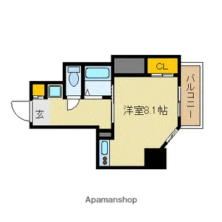 ル・パルトネール梅田北【6階】の間取り
