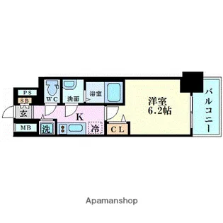 プレサンス扇町駅前【11階】の間取り